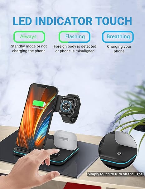 3-in-1 Wireless Charging Station - Noorz