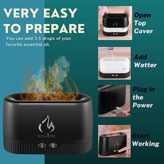 Flame Aroma Diffuser LA-0630-1 - Noorz